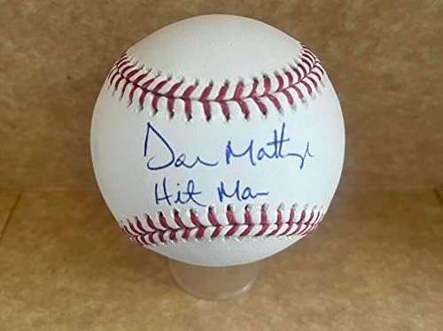 Дон Маттингли Янкис наемният убиец С Автограф M. l. Baseball Jsa Wit560927 - Бейзболни топки с автографи