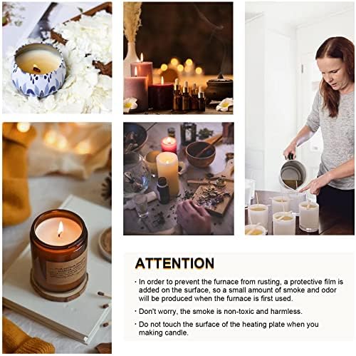 Комплект за направата на свещи Femitu с Плавильным котел, Набор за приготвяне на соеви свещи със собствените си