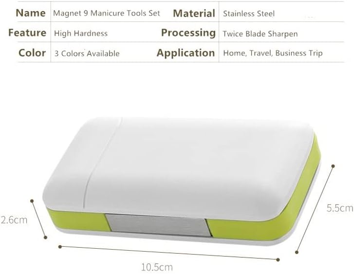 RBHGG Маникюр, Определени Пластмасова Кутия Машина За Рязане на Нокти От Неръждаема Стомана Професионален Нож За