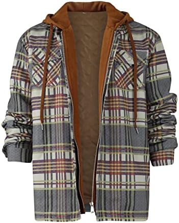 Ymosrh/ Мъжки Палта и якета, Клетчатая риза на топола голям растеж с добавянето на Кадифе за запазване на топлината,