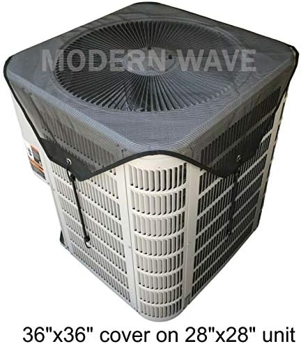 На кутията на централната климатик MODERN WAVE за външни блокове 36 x 36 - Топ Universal Outdoor AC Cover Defender