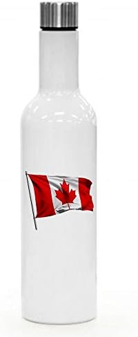 ExpressItBest 25 грама Изолирано Бутилка за вино /Вода - Флаг на Канада (Canadian) - Изобилие от възможности