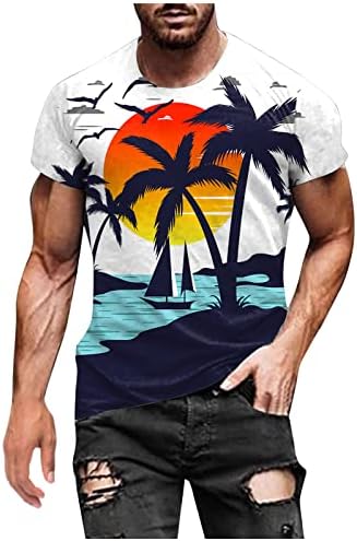 Мъжки Тениски, Ежедневни Ризи С Къс Ръкав, Летни Модни Удобни Ризи С Къси Ръкави, Ретро Блуза С Принтом, Върхове