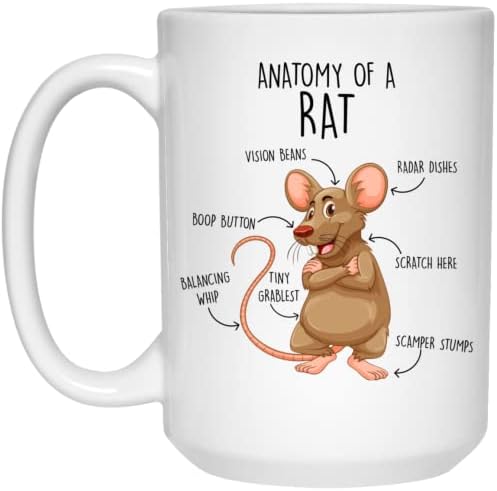 Кафеена Чаша с Крысой, Сладък Подарък с Крысой, Любител на Плъхове, Чаша с Крысой, Подарък, За Нея, за Него, За