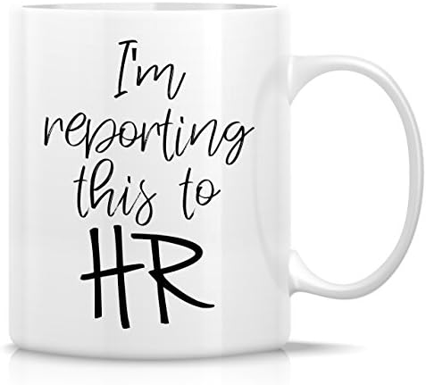 Забавна чаша за Retreez - да съобщя за това на HR Керамични чаши за кафе с обем 11 грама - Забавни, Саркастичные,