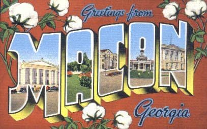 Пощенска картичка от Мейкона, Джорджия