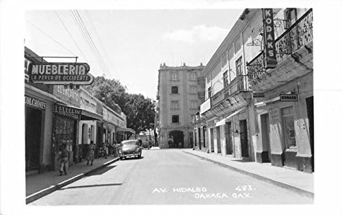 Оаксака, Мексико Улица Avenida Hidalgo Сцена Реална Снимка На Антични Картичка J36024