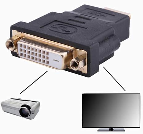 WskLinft Home Audio HDMI-Съвместим мъжки към DVI-D Женски 24 + 1 DVI Кабел Кабел Конвертор Адаптер е Подходящ за