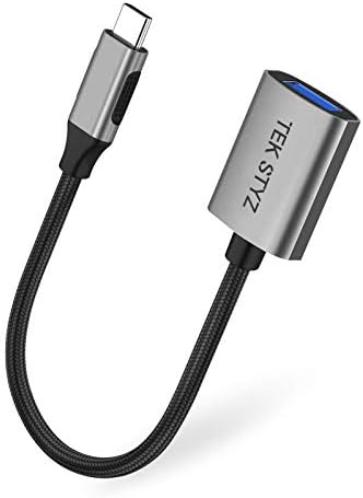 Адаптер Tek Styz USB-C USB 3.0 е подходящ за Samsung SM-N986U OTG Type-C/PD мъжки USB 3.0 женски конвертор. (5 gbps)