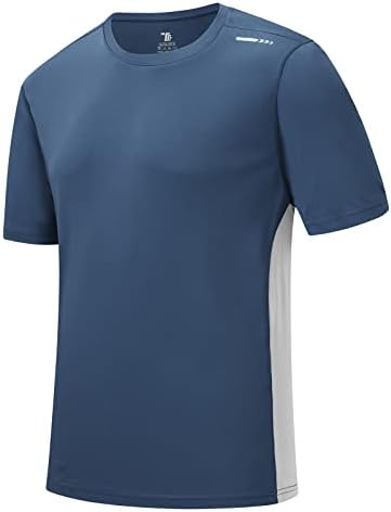 Rdruko Мъжки Тениски за плуване с защита от Акне, Къс Ръкав, UPF 50 + UV Защита, бързо съхнещи Тениски За Активна