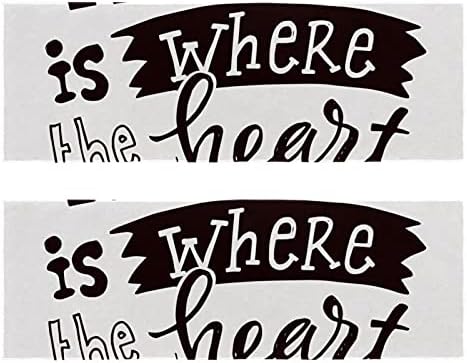 Home is Where The Heart Іѕфитнес-Кърпи за Фитнес зала за Мъже и Жени, Плажна Хавлия, 2 опаковки, Бързосъхнеща Микрофибър